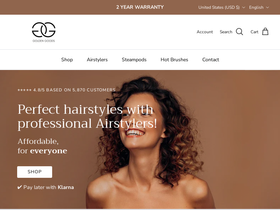 Golden Goods homepage screenshot