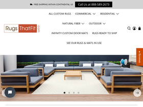 RugsThatFit homepage screenshot