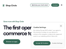 Shop Circle website screenshot