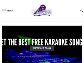 'howtokaraoke.com' screenshot