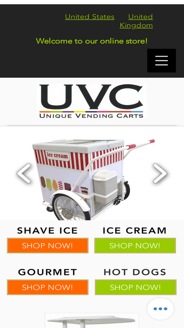uniquevendingcarts.com