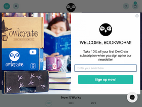 'owlcrate.com' screenshot
