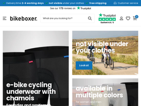 Bikeboxer homepage screenshot