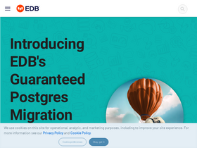 'enterprisedb.com' screenshot