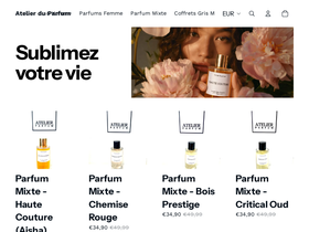 atelierduparfum37.fr homepage screenshot