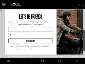 'muttmotorcycles.com' screenshot