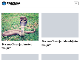 'sanovniksanjarica.com' screenshot