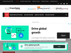 'prayerpoints.com.ng' screenshot
