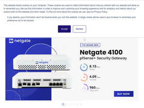 Netgate website screenshot