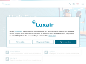 'luxair.lu' screenshot