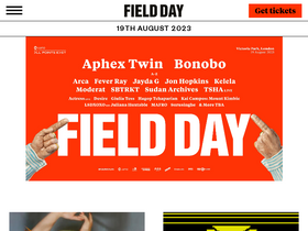 'fielddayfestivals.com' screenshot