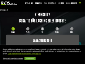 'rydsbilglas.se' screenshot