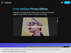 'myedit.online' screenshot