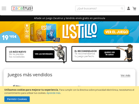 'zacatrus.es' screenshot