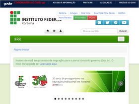 'dados.ifrr.edu.br' screenshot