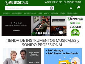 'musisol.com' screenshot