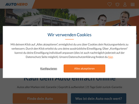 'autohero.com' screenshot