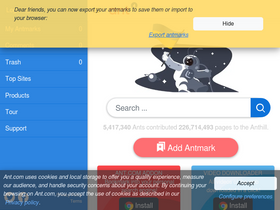 'ant.com' screenshot