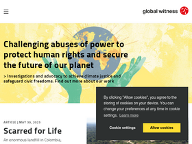 'globalwitness.org' screenshot