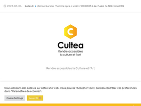 'cultea.fr' screenshot