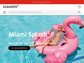 'manor.ch' screenshot