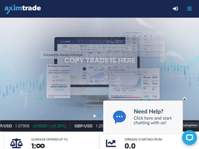 'aximtrade.com' screenshot