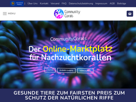 'communitycorals.de' screenshot