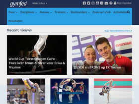 'gymfed.be' screenshot