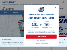 'carnival.com' screenshot