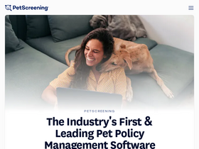 'petscreening.com' screenshot