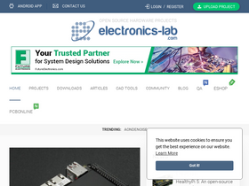 'electronics-lab.com' screenshot