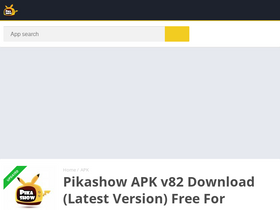 'pikashows.net' screenshot