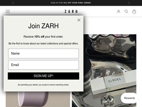 ZARH website screenshot
