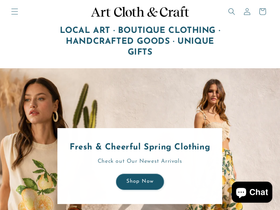 artclothandcraft.com homepage screenshot