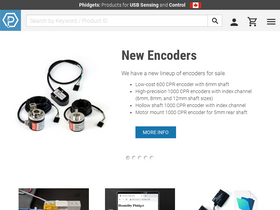 'phidgets.com' screenshot