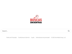 'buscasencuentras.net' screenshot