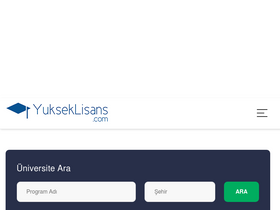'yukseklisans.com.tr' screenshot