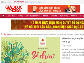 'giaoducthoidai.vn' screenshot