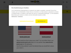 'tennis-point.at' screenshot