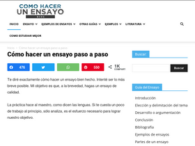 'comohacerunensayobien.com' screenshot