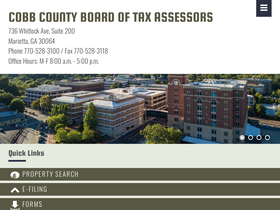'cobbassessor.org' screenshot