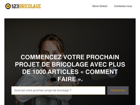 '123bricolage.fr' screenshot