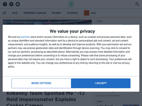 'balls.ie' screenshot