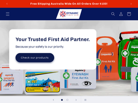 dynamicfirstaid.com.au homepage screenshot