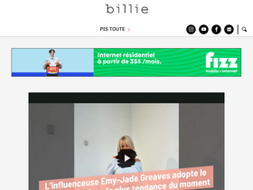 'billie.ca' screenshot