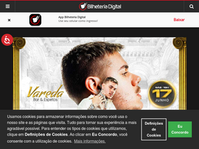 'bilheteriadigital.com' screenshot