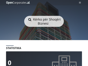 'opencorporates.al' screenshot