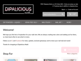 dipaliciousnails.com homepage screenshot