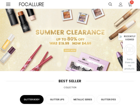 'focallure.com' screenshot