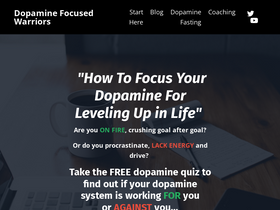 'dopaminefocusedwarriors.com' screenshot